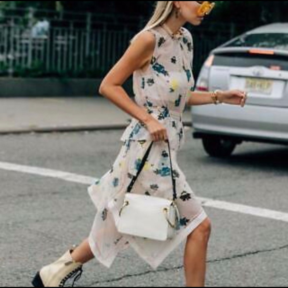 Self-Portrait Chiffon Floral Dress
